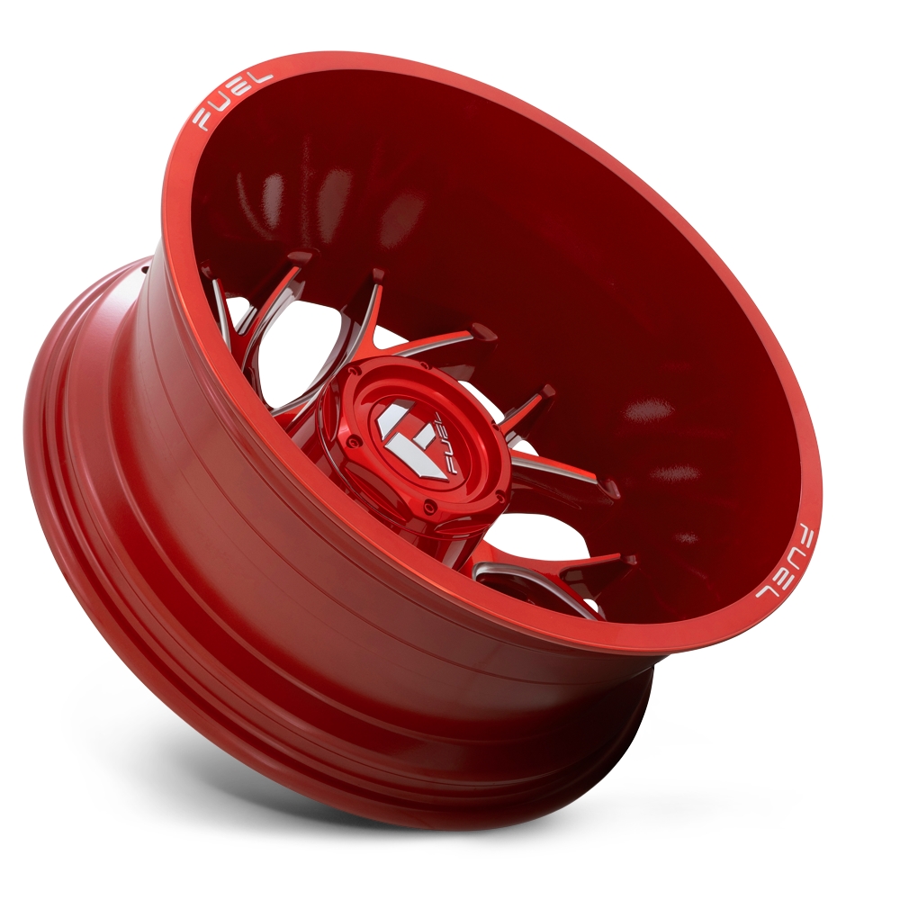 velg FUEL RUNNER DUALLY REAR D742 Candy Red Milled - 20x8.25 - ET-176
