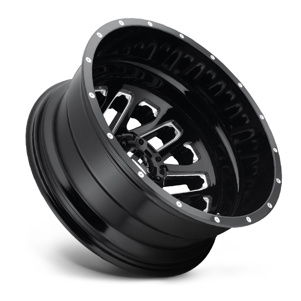velg FUEL TRITON DUALLY REAR D581 Gloss Black & Milled