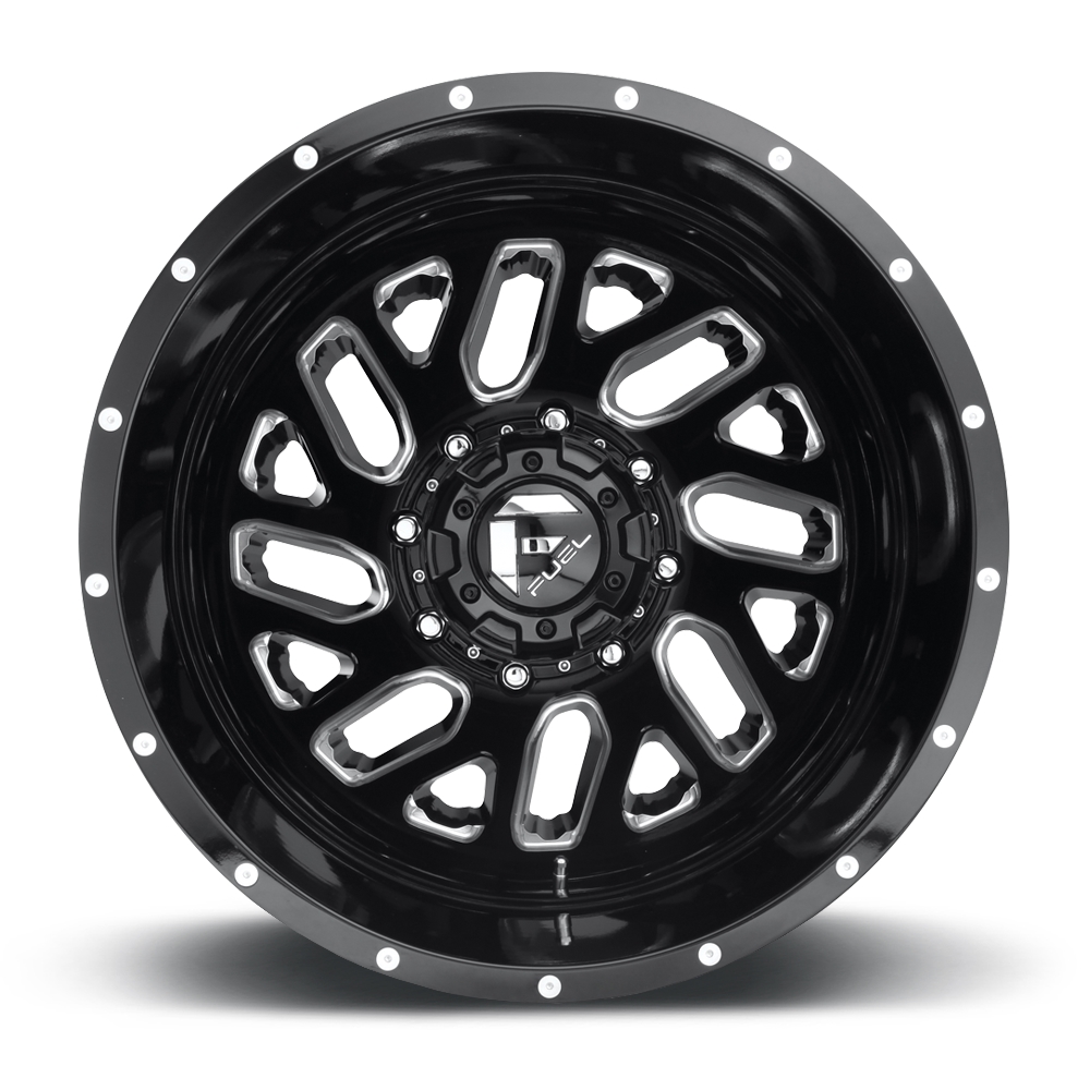 velg FUEL TRITON DUALLY REAR D581 Gloss Black & Milled